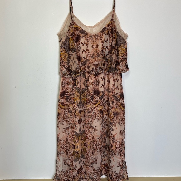 BCBGeneration Dress Womens Y2K Boho Lace Fairy Coquette Sheer Festival Sz S - Picture 5 of 14